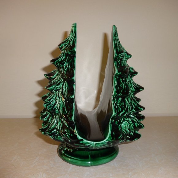 Vintage Ceramic Christmas Tree Napkin Holder - Picture 3 of 7